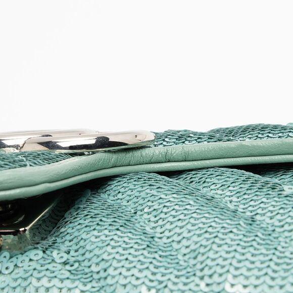 Gucci Matelasse Sequin GG Marmont Mini Flap Bag - Picture 12 of 14